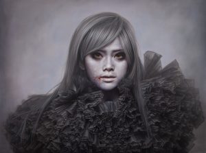 白面者15-方嘟嘟:ashen face15-Aiko Fang:200F:259x 194c m:Oil on canvas:2011